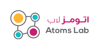 丕鬲賵賲夭 賱丕亘 | Atoms Lab Logo